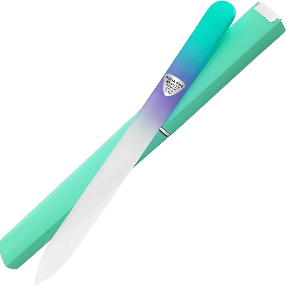 Czech Glass Nail File With Case, Premium Crystal Nail File For Natural Nails. Na